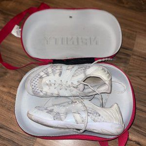 Slightly Used NFINITY CHEER SHOES WITH CASE! Size 8